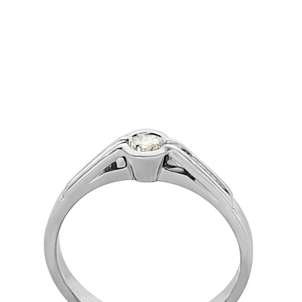 18 kt White Gold Engagement Ring - Cape Diamond Exchange