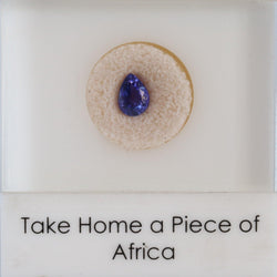 1.60ct Pear Tanzanite Stone Cape Diamond Exchange in St. George's Mall