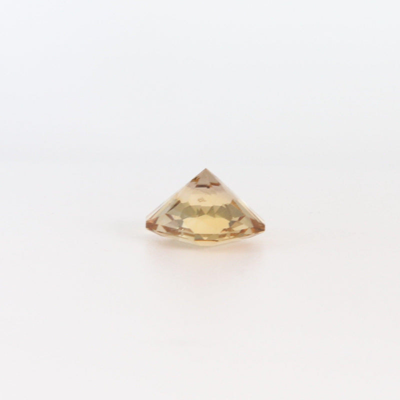 10mm x 10mm Octagon Citrine Stone bottom view  - cape diamond exchange 