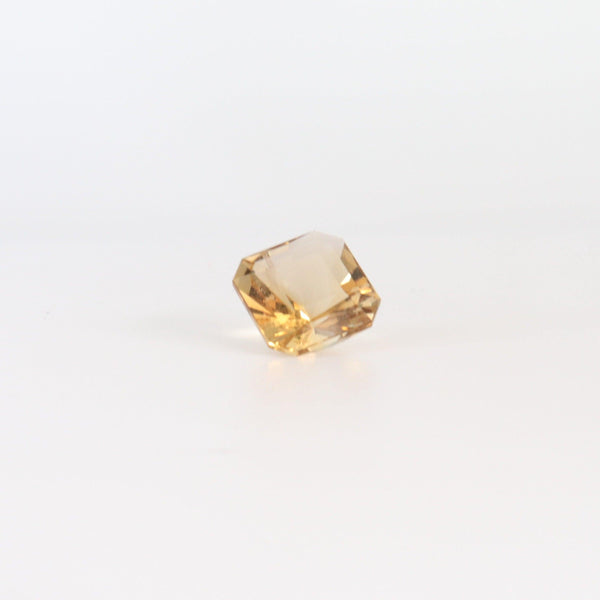 10mm x 10mm Octagon Citrine Stone top view - cape diamond exchange