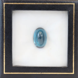 10mmx15mm London Blue Topaz Oval Cabochon Stone - cape diamond exchange