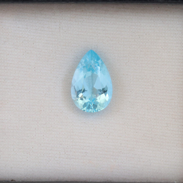 10mmx15mm Sky Blue Pear Shape Topaz Stone - cape diamond exchange