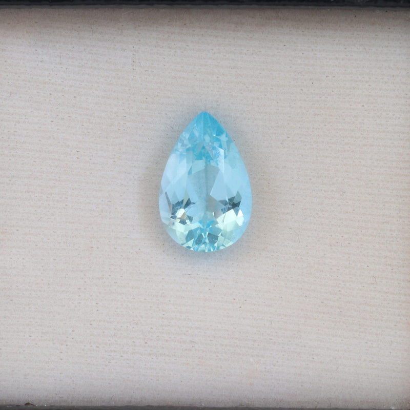 10mmx15mm Sky Blue Pear Shape Topaz Stone - cape diamond exchange