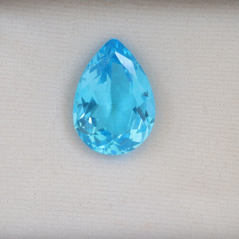 14.7ct Swiss Blue Pear Shaped Topaz Stone - cape diamond exchange