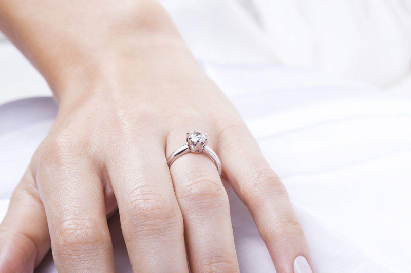 9 kt White Gold Diamond Protea Design Ring - Cape Diamond Exchange