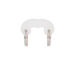 White Gold Huggie earrings in White Gold