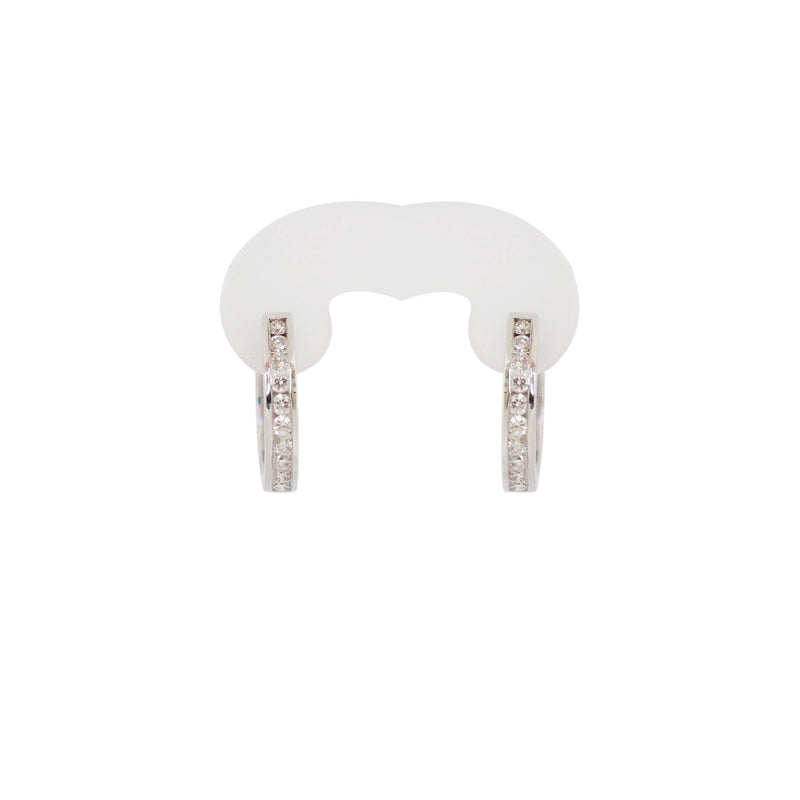 White Gold Huggie earrings in White Gold