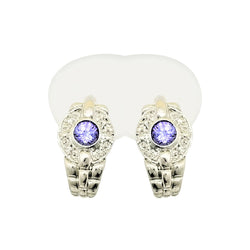 18 kt White Gold and Tanzanite, Diamond Earrings Cape Diamond Exchange in St. George's Mall