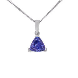 Trillion cut Tanzanite Pendant