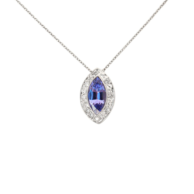 Marquise Tanzanite Pendant - Cape Diamond Exchange