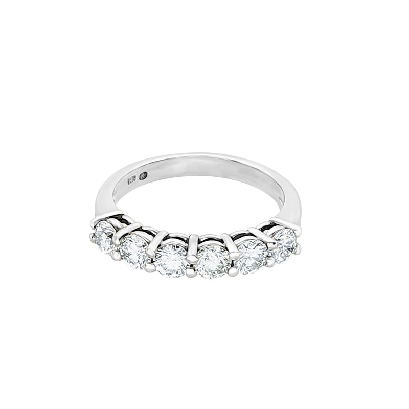 18kt White Gold Diamond Half Eternity Ring - Cape Diamond Exchange