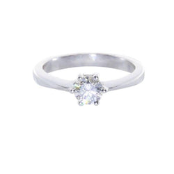 6 Claws Solitaire Engagement Ring