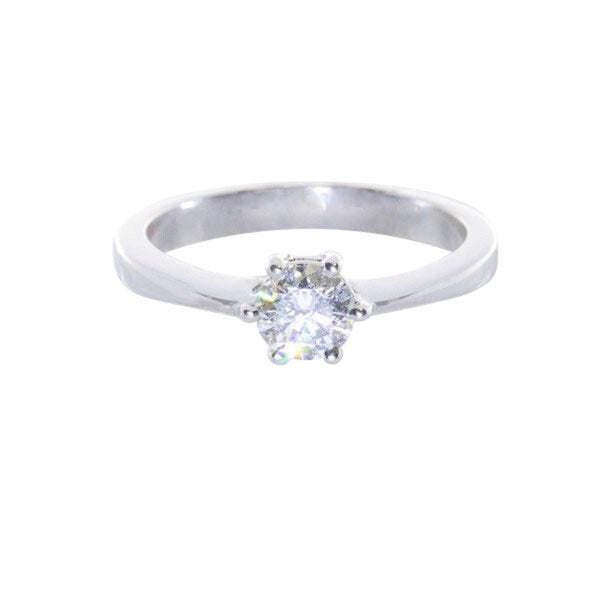 6 Claws Solitaire Engagement Ring