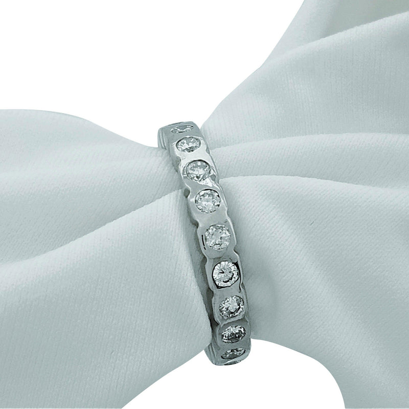 White Gold Diamond Eternity Ring Cape Diamond Exchange in St. George's Mall