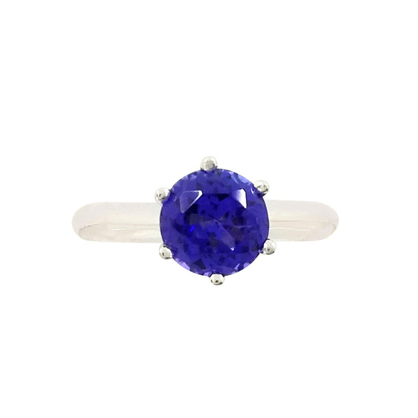 18 kt White Gold Tanzanite Ring - Cape Diamond Exchange