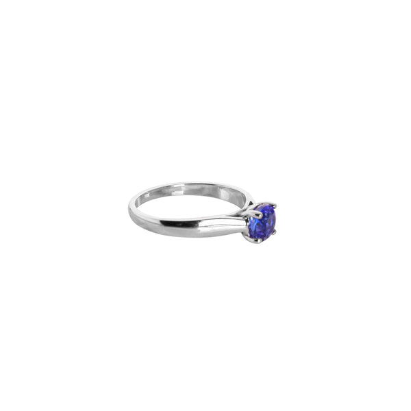 White Gold Tanzanite Solitaire Ring