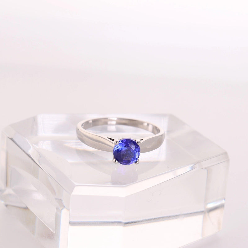 Round Solitaire Tanzanite Ring