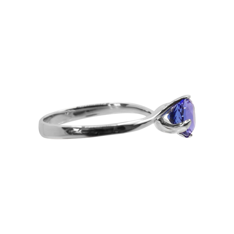 White Gold Solitaire Tanzanite Ring