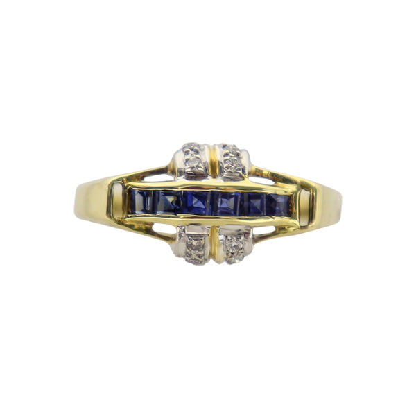 Sapphire and Diamond Ring