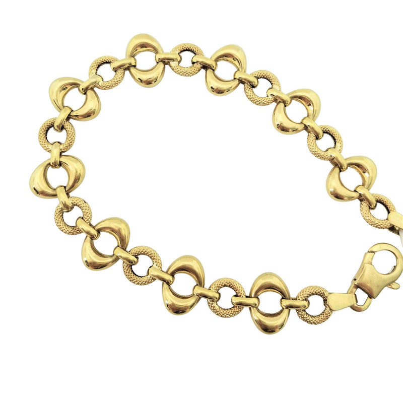 18 kt Yellow Gold Bracelet Two Links - Cape Diamond Exchange