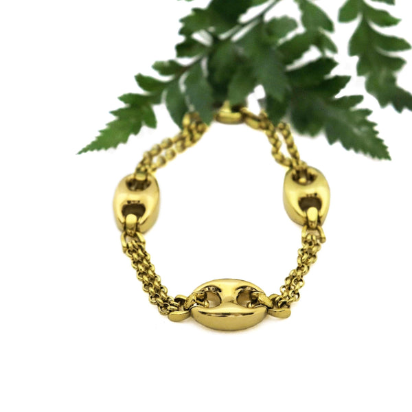 Yellow Gold Gucci Belcher Bracelet - Cape Diamond Exchange