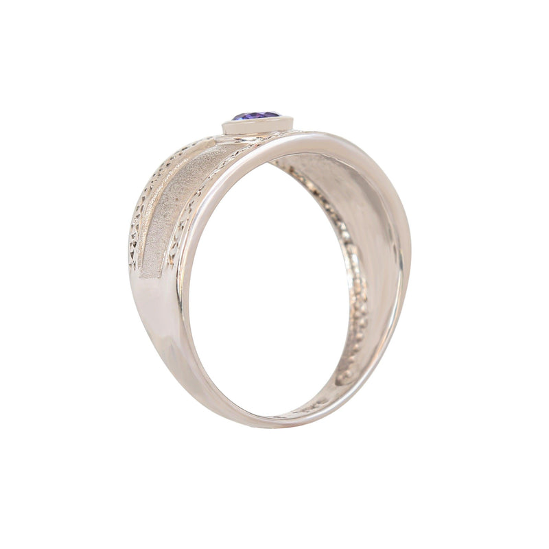 Tanzanite Ring in 18-karat White Gold