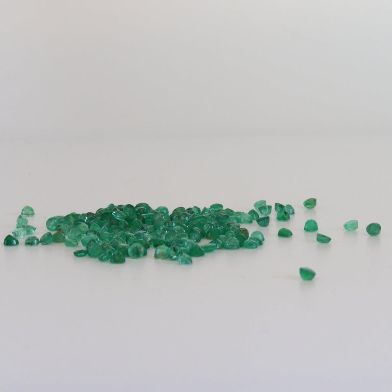 2.2mm Emerald Round Stones - cape diamond exchange