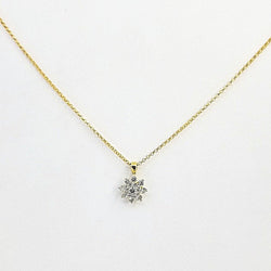 Diamond Cluster in Yellow Gold