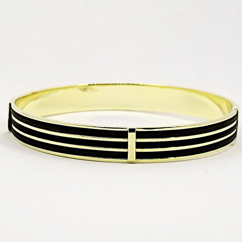 Elephant Hair Gold Bangle - Cape Diamond Exchange