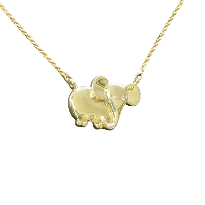 18kt Yellow Gold Elephant Neckpiece - Cape Diamond Exchange
