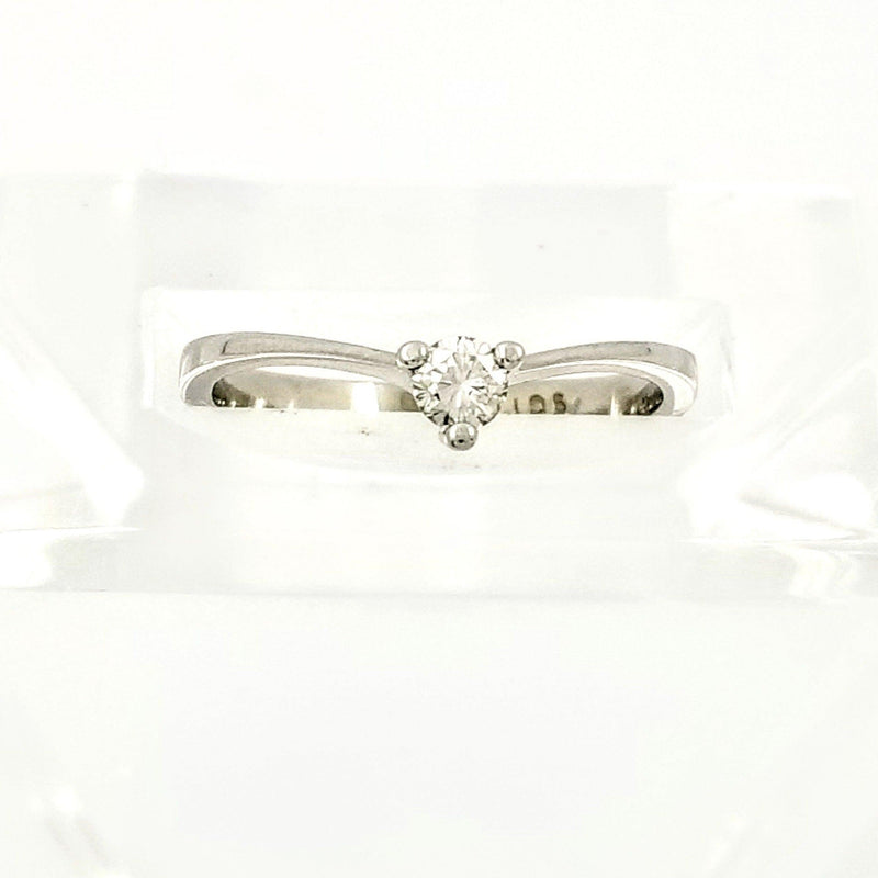 Dainty White Gold Engagement Ring - Cape Diamond Exchange