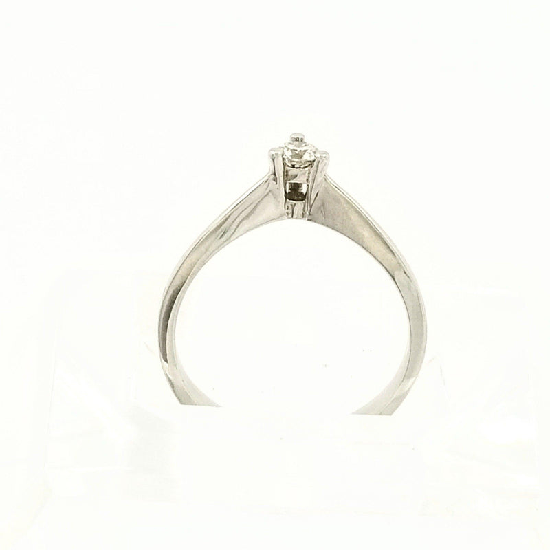 Dainty White Gold Engagement Ring - Cape Diamond Exchange