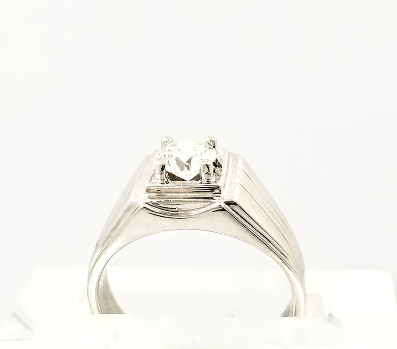 Men's Ring With Grooves on the Side - Cape Diamond Exchange