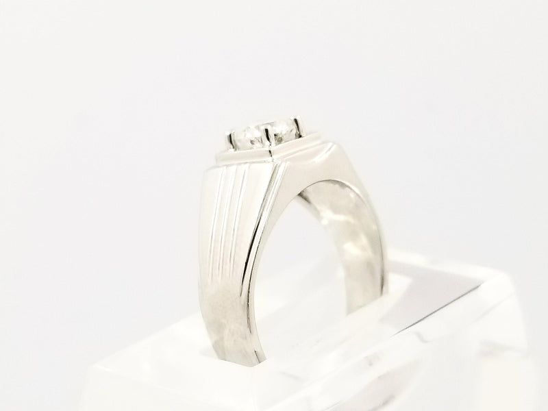 Men's Ring With Grooves on the Side - Cape Diamond Exchange