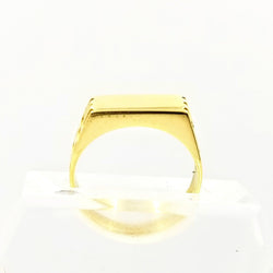 Men's Yellow Gold Signet Ring - Cape Diamond Exchange