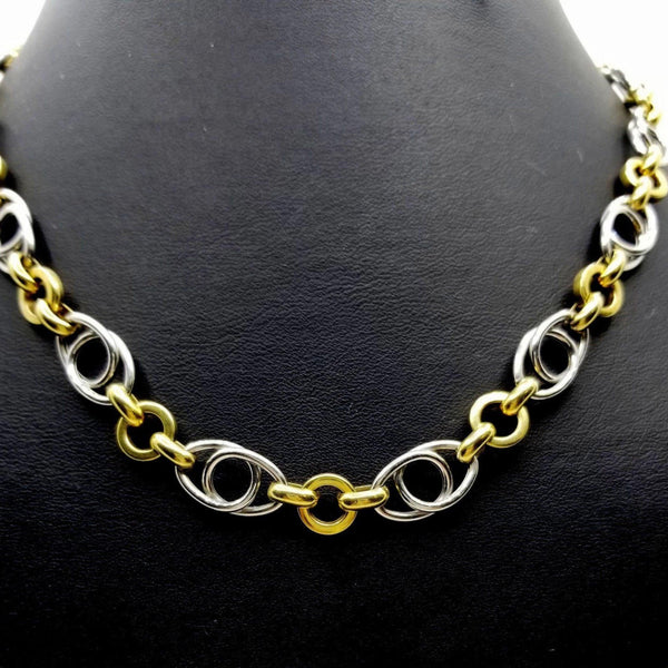 Yellow and White Gold Necklace - Cape Diamond Exchange