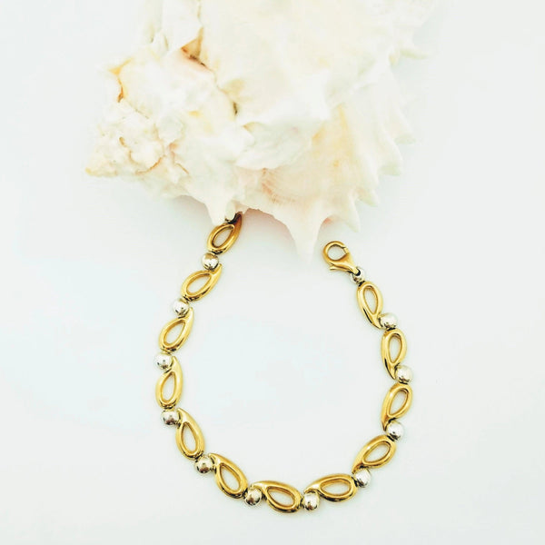 9kt Yellow and White Bracelet - Cape Diamond Exchange