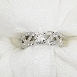 18Kt White Gold and Diamond Fancy Ring - Cape Diamond Exchange