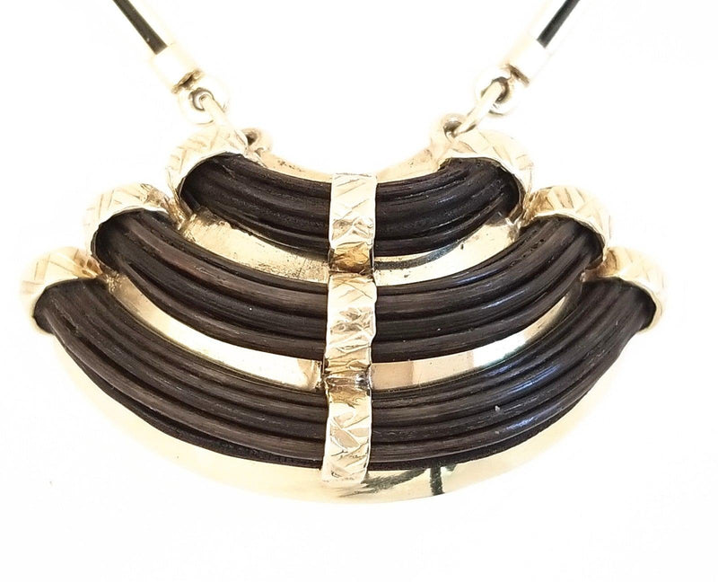 Curved Elephant Hair Necklace - Cape Diamond Exchange