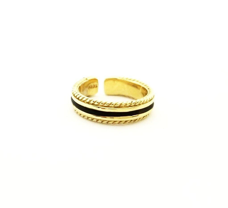 Gold Elephant Hair Ring with Twisted Edges - Cape Diamond Exchange