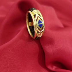 Gold African Ring with Elephant Hair - Cape Diamond Exchange