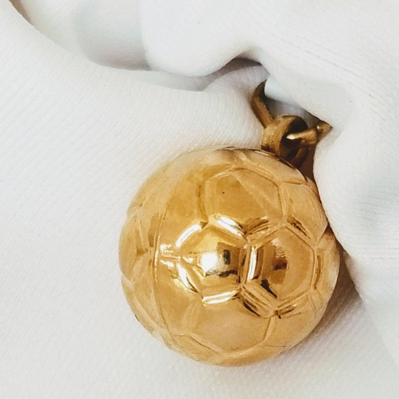 Yellow Gold Soccer Ball Pendant - Cape Diamond Exchange