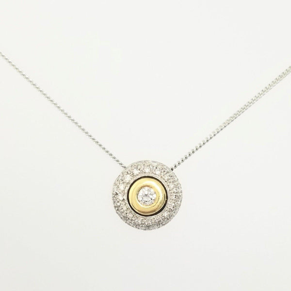 Platinum Round Pendant - Cape Diamond Exchange