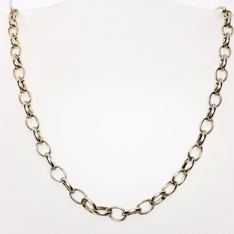 Silver Necklace Big Link - Cape Diamond Exchange