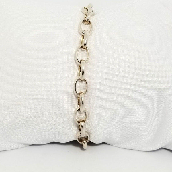 Silver Bracelet with Big Links Cape Diamond Exchange in St. George's Mall