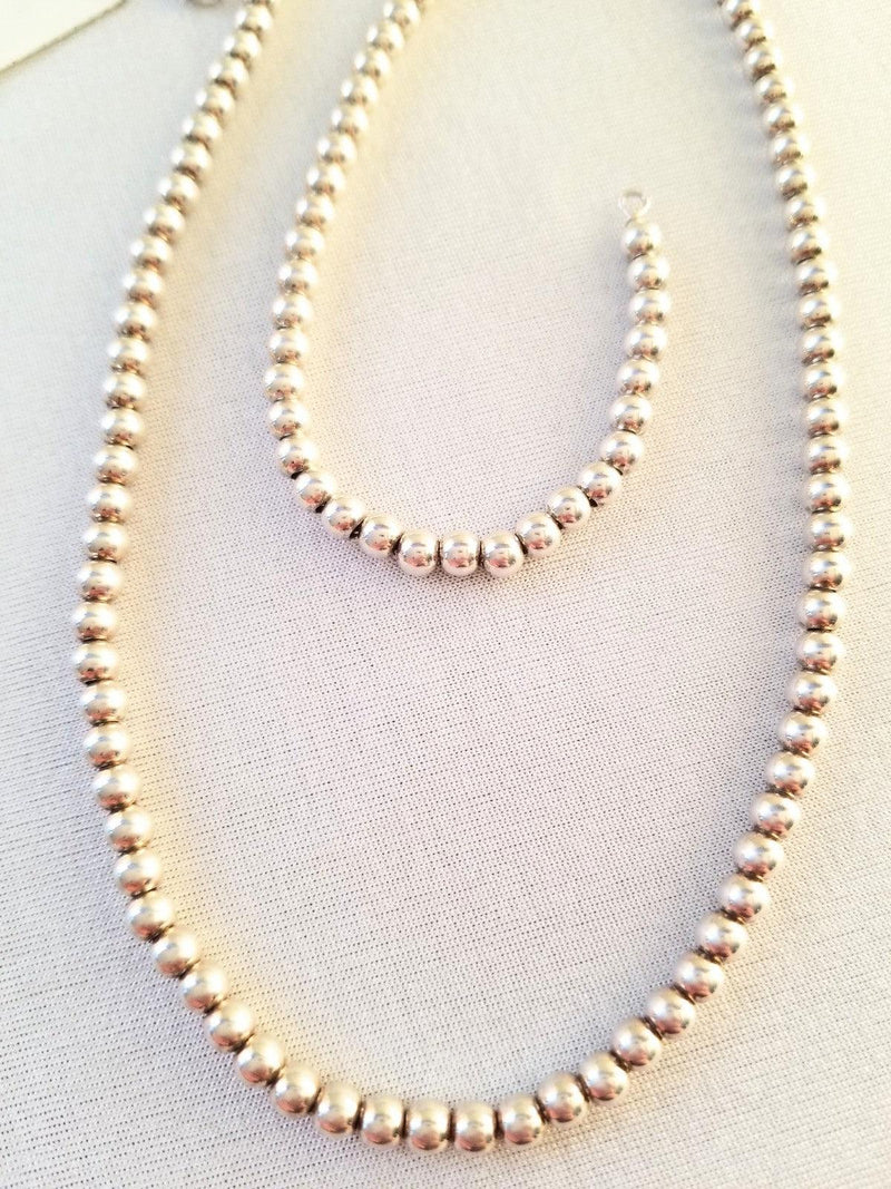 Silver Beads Necklace - Cape Diamond Exchange