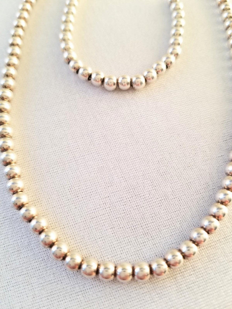 Silver Beads Necklace - Cape Diamond Exchange