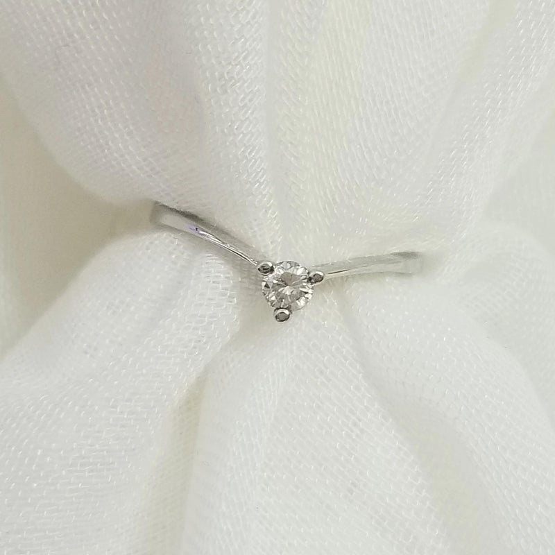 Dainty White Gold Engagement Ring - Cape Diamond Exchange