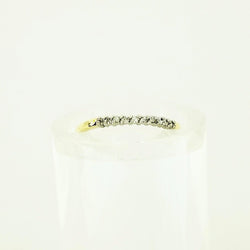 9 kt Yellow Gold Diamond Half-Eternity Ring - Cape Diamond Exchange