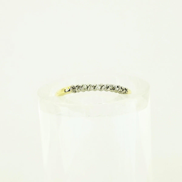 9 kt Yellow Gold Diamond Half-Eternity Ring - Cape Diamond Exchange